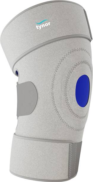 TYNOR Knee Wrap (Neoprene), Grey, Universal Size, 1 Unit Knee Support