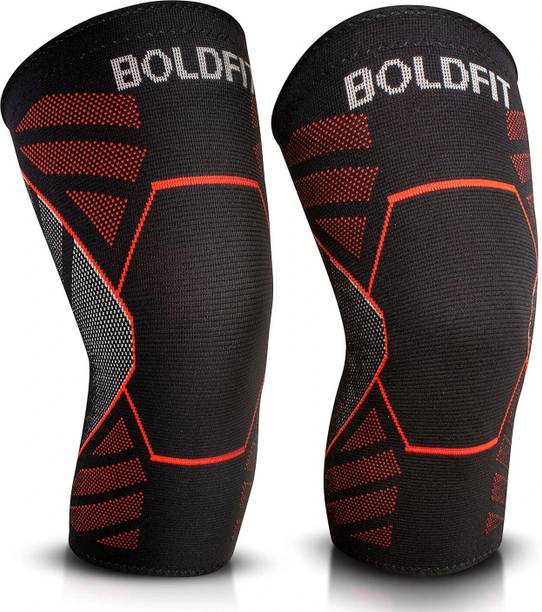 BOLDFIT Knee Support Cap Sleeves Pair For Sports, Pain Relief For Men And Women (Small) Knee Support