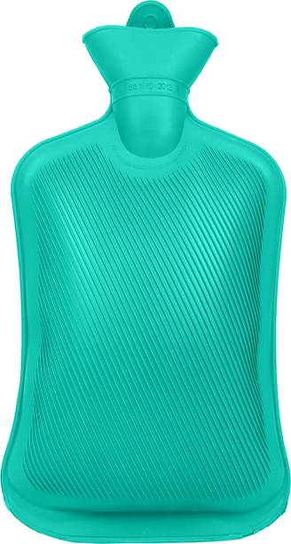 HEAREAL HEALTH CARE Non Electric Warm Bottle for Pain Relief Rubber 2 L Hot Water Bag (GREEN ) non electrical 2000 ml Hot Water Bag