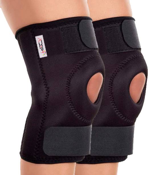 Adept 2 PACK Adjustable Knee Cap Support Brace for Knee Pain, Gym Workout, Running, Knee Support