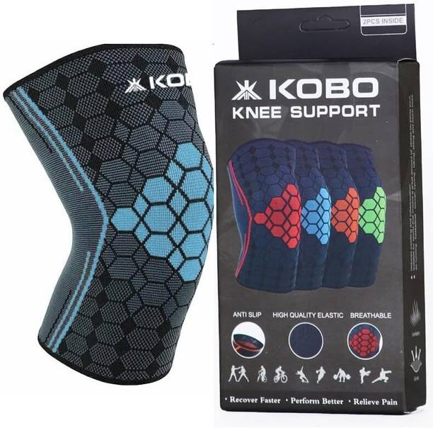 KOBO Nylon Knee Caps For Knee Support Knee Pain Protection (1 Piece) Knee Support