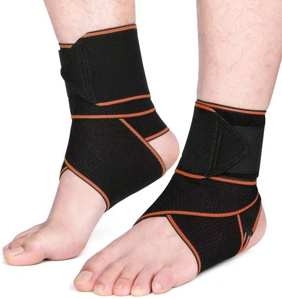 life again Adjustable Ankle Brace 2 Pack, Elastic Compression Ankle Support Ankle Support