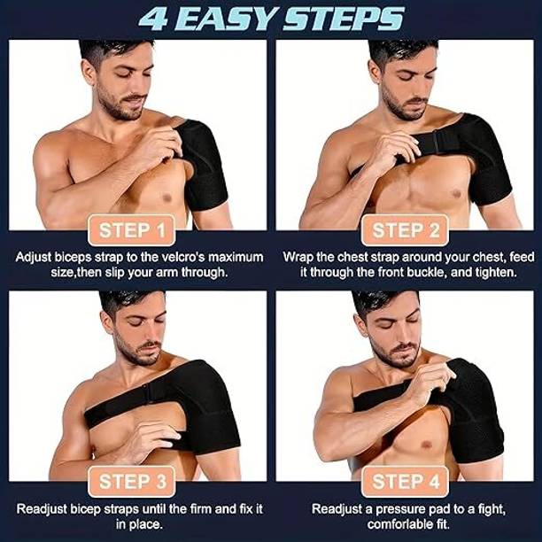 life again Shoulder Support Belt Brace for Men & Women | Adjustable Support for Pain Relief Shoulder Support