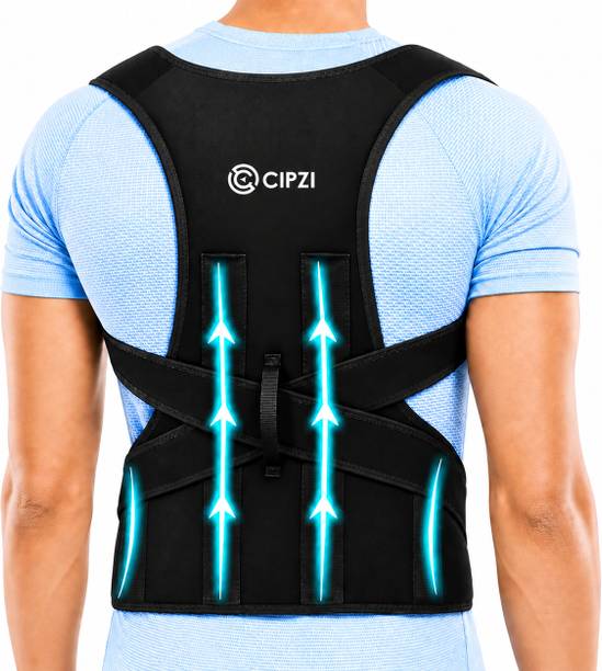 Cipzi Posture Corrector Belt for Men & Women | Back Shoulder Support Brace Adjustable Posture Corrector