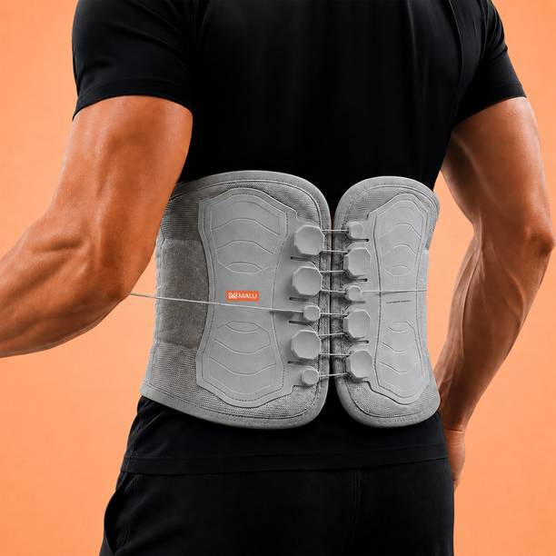 Malu Healthcare Lumbar Sacral Belt for Spine Waist Back Pain Relief, Posture Corrector LS Belt Back / Lumbar Support