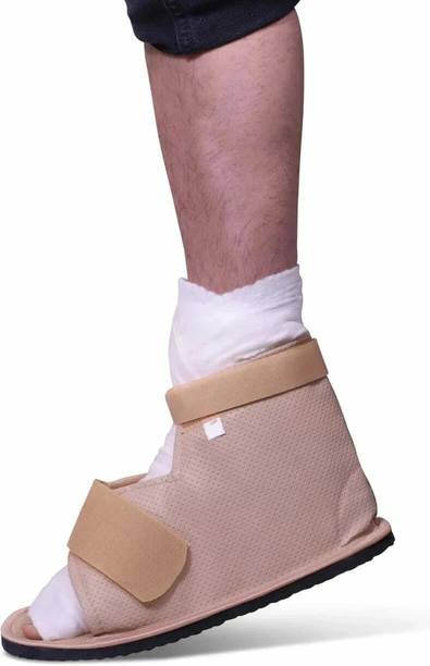 Clinic Care Foot Plaster Cover Orthopedic Ankle Support Adjustable Shoe-Beige-M Ankle Support