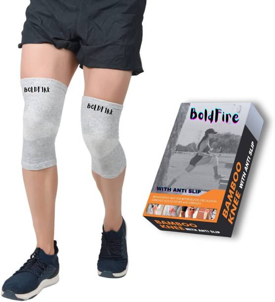 BoldFire Bamboo Knee Support Sleeves For Sports,Pain Relief,Exercise Knee Support