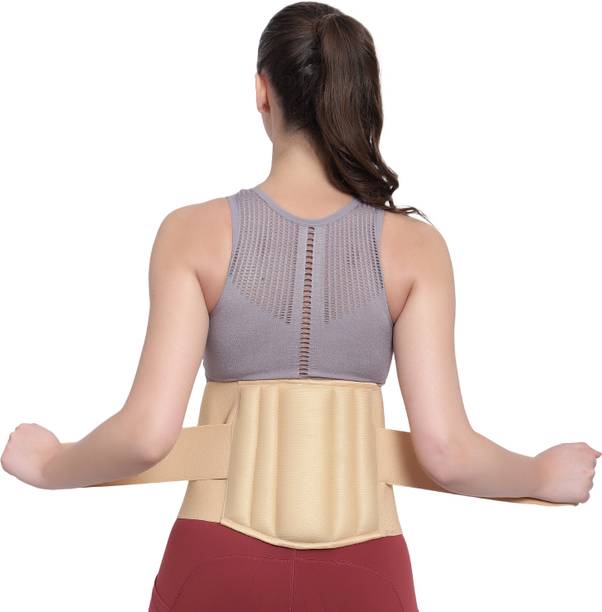 Ragvian Lumbar Sacral (LS) Waist Belt for Men/Women Back Pain Relief, Slip-Disc (BEIGE) Back / Lumbar Support