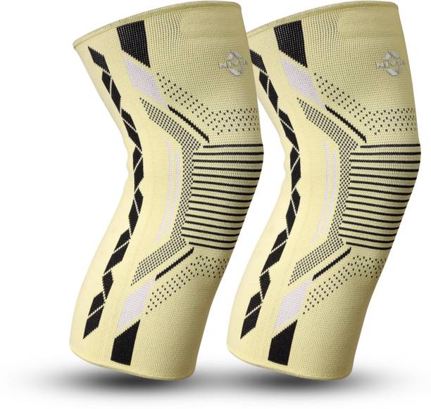 NIVIA Knitted Knee Support with Silicon Knee Support