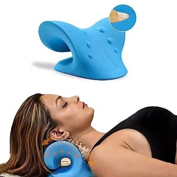 MSclassy Neck Shoulder Stretcher Cervical Traction Device Cervical Pillow Relaxer Relief Cervical Pillow