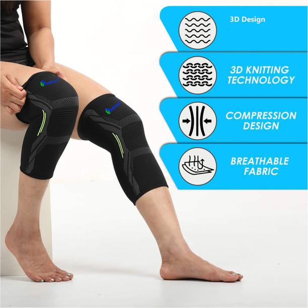 JUSTIFIT 2 Pack Brace, Compression Sleeve Unisex, Running,Gym, Hiking Knee Support