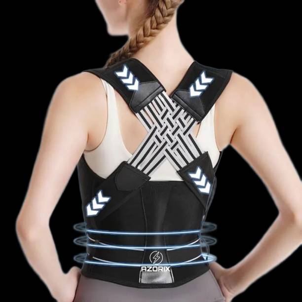 AZORIX Posture Corrector Belt for Men & Women Back Support Belt for Backpain Relief Posture Corrector