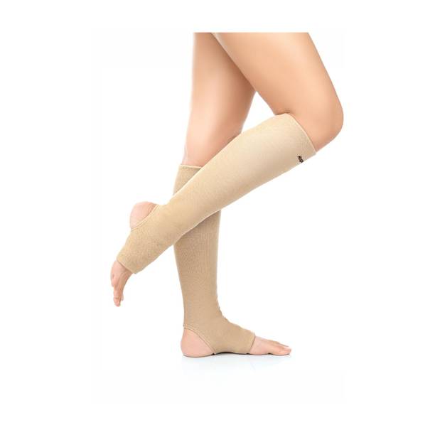 HOSPIKART Varicose Veins Compression Stockings Below Knee for Men & Women (M, 1 Pair) Knee Support