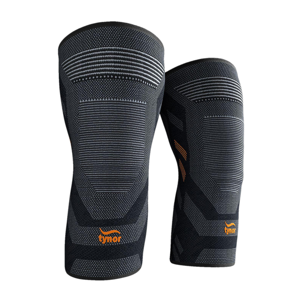 TYNOR Knee Cap Air Pro, Black & Orange, Medium, 1 Pair Knee Support