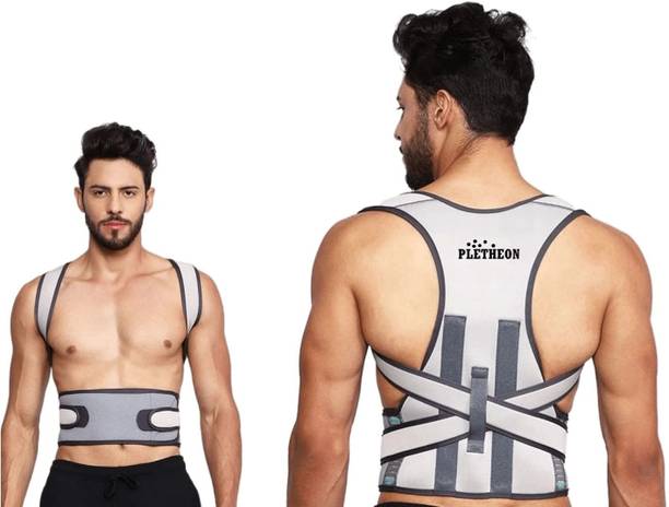 PLETHEON Posture corrector belt for men and women for back pain back support (FREE SIZE) Back / Lumbar Support