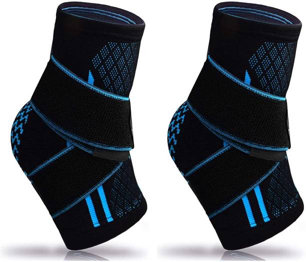 Leosportz (1 pair) Swelling, Achilles Tendon & Ankle Brace Sleeve with Compression Ankle Support
