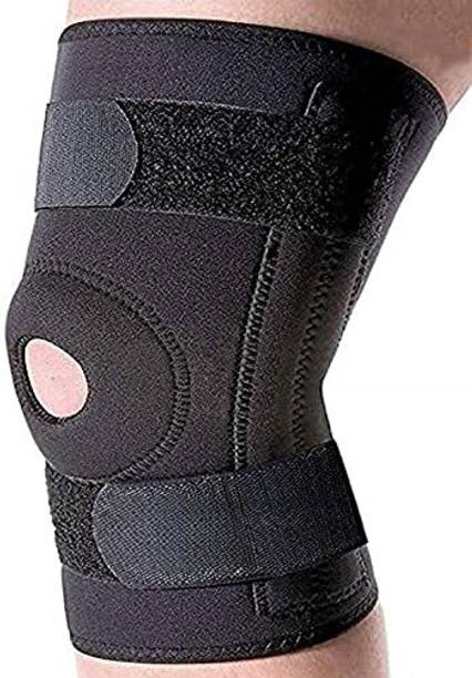 Borniva Functional Knee Support Open Patella Hinge Knee Support BLACK Knee Support