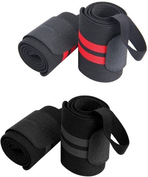Raizex Combo Pack of Wrist Support Band with Thumb Loop for Gym Men and Women-Pack of 2 Wrist Support