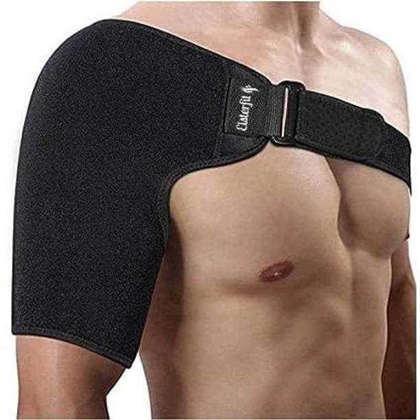 elsterfit Shoulder Support Brace With Adjustable Stretch Strap Wrap Belt (Universal) Shoulder Support