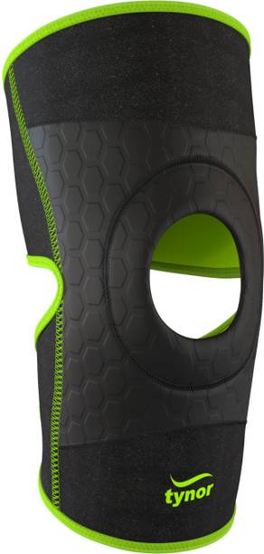 TYNOR Knee Wrap (Neo), Black & Green, Universal, 1 Unit Knee Support