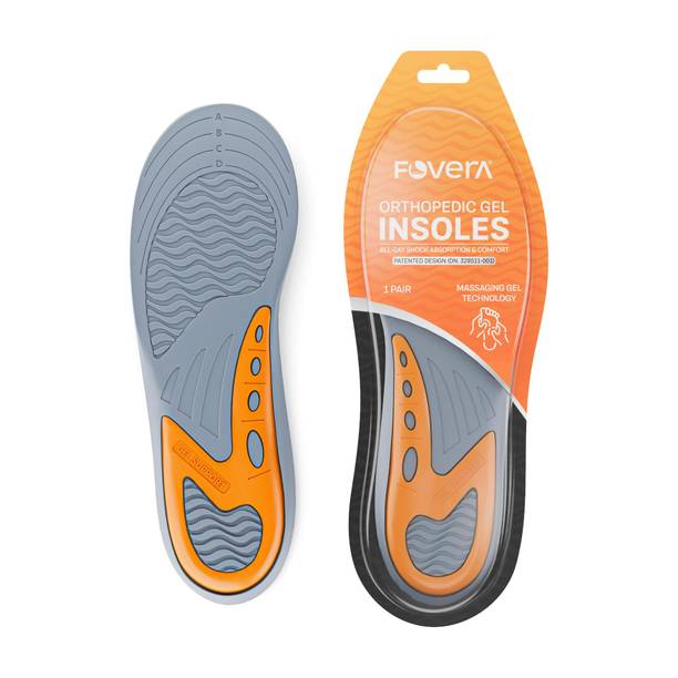 FOVERA Gel - Shoe Inserts for Walking, Running Hiking - All Day Comfort (Male) Insole