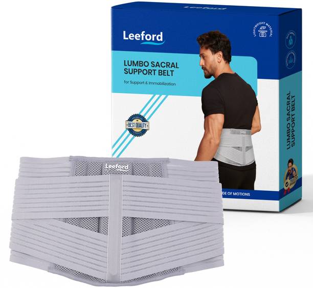 Leeford Lumbo Sacral Support Belt, Back Pain Relief Belt for Men and Women Back / Lumbar Support