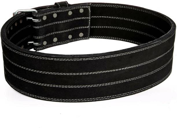 Rakso Leather Weight Lifting Belt Stabilizing Lower Back Support for all Waist Support Back / Lumbar Support