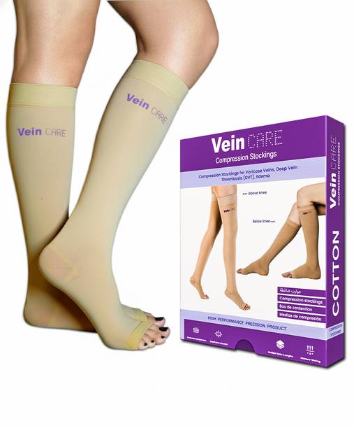 Vein Care Compression Stocking for Varicose Vein & DVT - Below Knee Knee Support