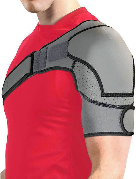 Qpets Adjustable Compression Shoulder Support Brace for Men Women Pain Relief Recovery Shoulder Support