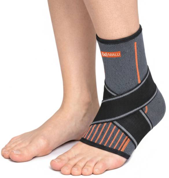 Malu Healthcare Ankle Binder for Pain Relief Unisex Adjustable Ankle Brace with Elastic Strap Ankle Support
