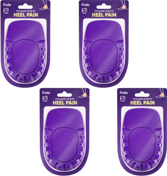 फ्रिडो Heel Pads for Heel Pain Relief & Extra Comfort, S (UK 4-7), Pack of 4 हील सपोर्ट