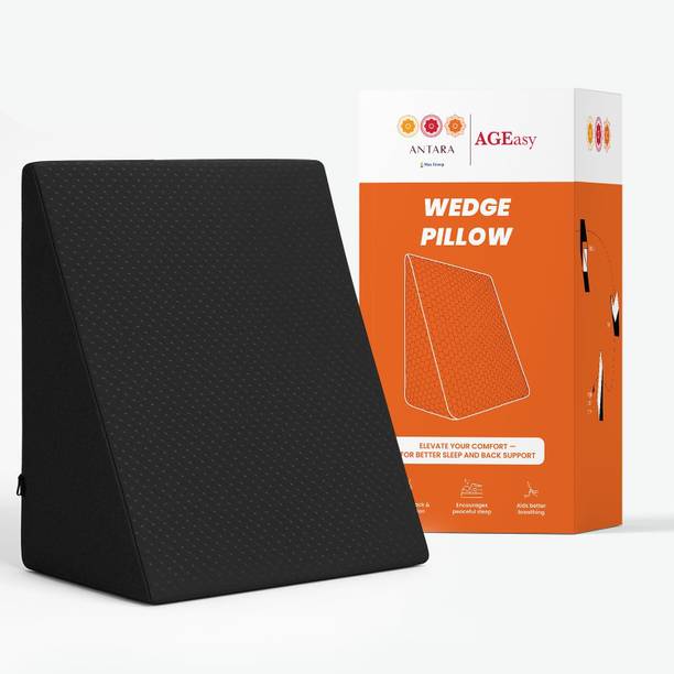 एजीईज़ी Wedge Pillow for Sleeping Back & Neck Pain Relief Leg Elevator Memory Foam बैक / लंबर सपोर्ट