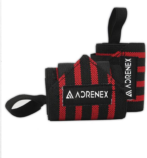 Adrenex by Flipkart Pack of 2, Neoprene Padded, Weight Lifting Wrist Support with Velcro Closure