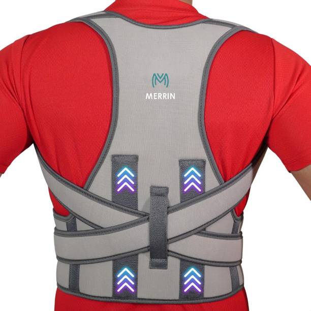 Merrin Grey Premium Posture Corrector For Men And Women Back / Lumbar Support