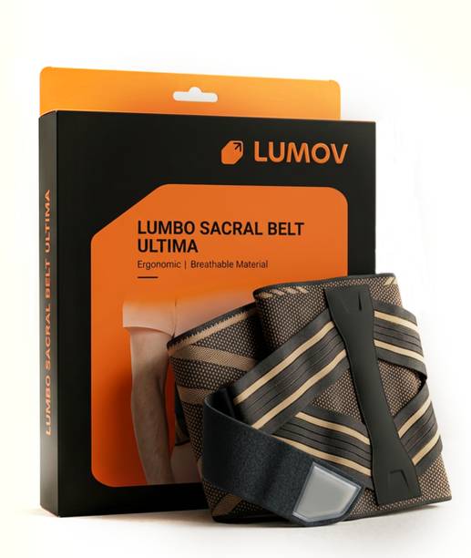 Lumov Unisex Lumbo Sacral Belt Ultima for Back Pain Relief Dual Adjustable Spine Back / Lumbar Support