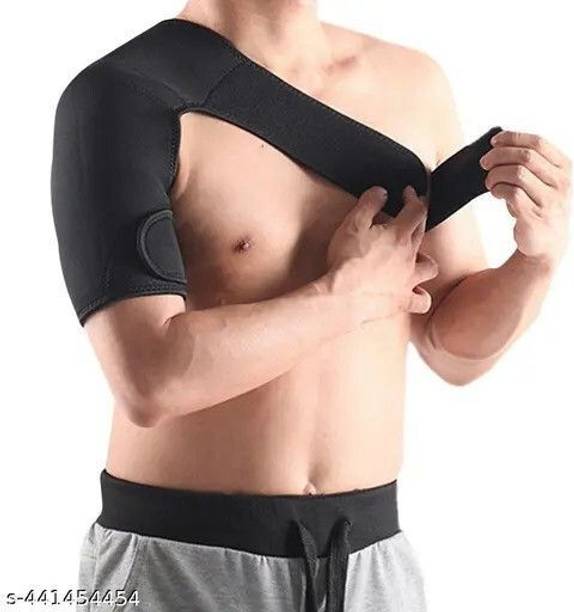 FITLOGAN Shoulder Support Brace With Adjustable Stretch Strap Belt For Men & Women Shoulder Support