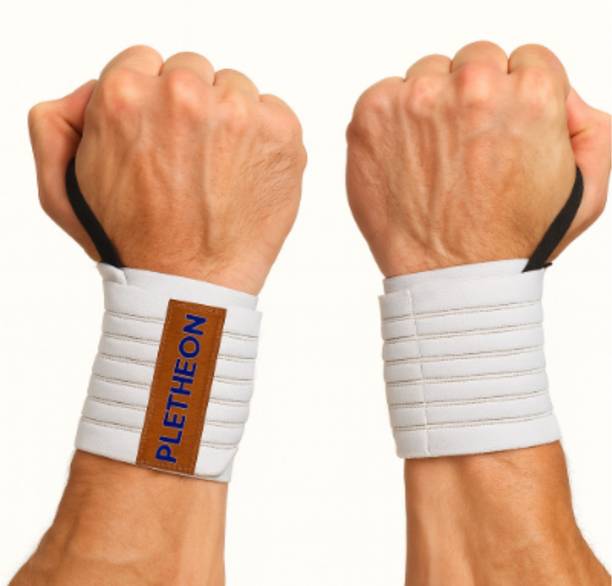 PLETHEON Wrist Wraps with Thumb Loop for Gym | Compression Support for Weightlifting Wrist Support