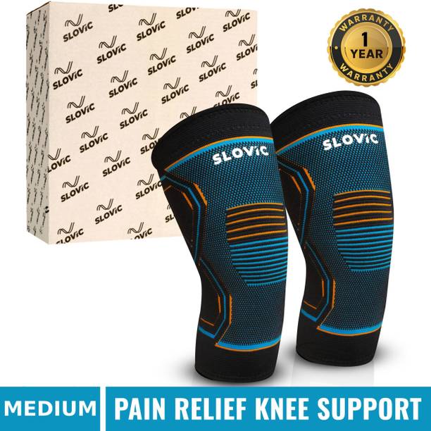SLOVIC Knee Support | Knee Cap | Knee Support for Pain with 4-way Compression | Small Knee Support
