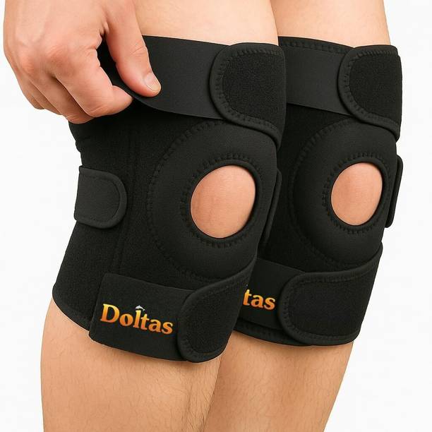 DOLTAS Knee Cap Pair for Knee Pain Relief Support Comfortable Compression Fit Knee Support