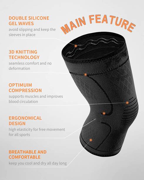 Mulkraj Ortho KNEE SUPPORT Joint Pain, Gym & Exercise SL_--842 Knee Support