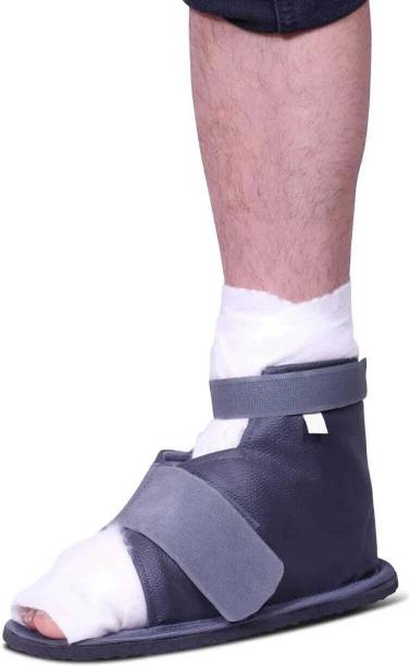 Clinic Care Foot Plaster Cover Orthopedic Ankle Support Adjustable Shoe-Grey-S Ankle Support