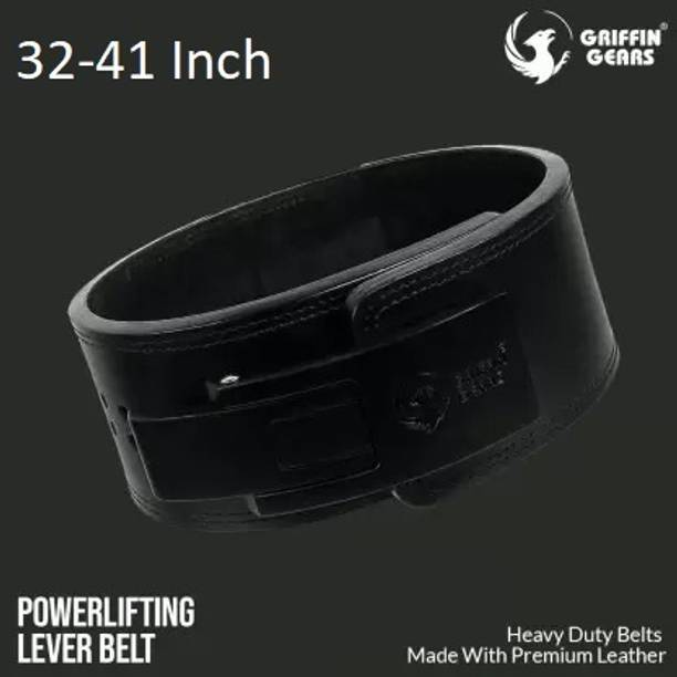 GRIFFIN GEARS Powerlifting Lever Gym Buckle Belt 10MM Extreme Heavy Duty (Medium 32''-41'') Back / Lumbar Support