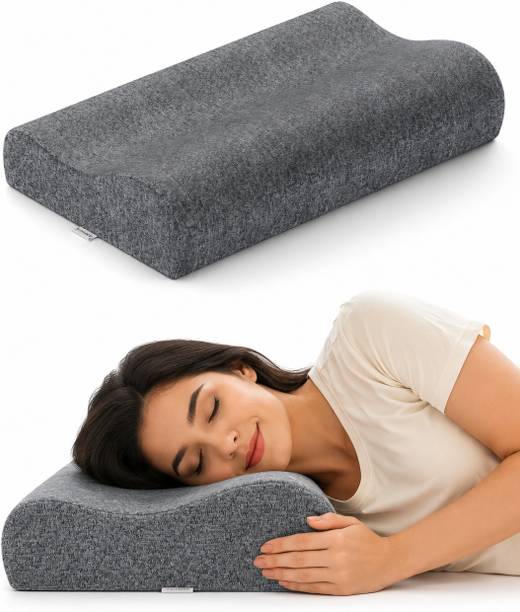 FOVERA Cervical Pillow Cool Gel Memory Foam for Neck & Shoulder Pain Relief Cervical Pillow