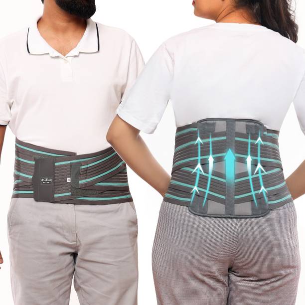 AGEasy Comfort Contoured LS Belt for Men and Women (Lumbar Support Belt) w/ Gel Padding Back / Lumbar Support