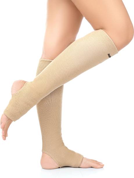 HOSPIKART Varicose Veins Compression Stockings Below Knee for Men & Women (L, 1 Pair) Knee Support