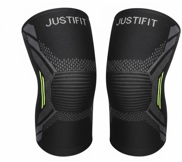 JUSTIFIT Knee Brace Support for Sports Running Fitness (Size L) 1 pair Knee Support