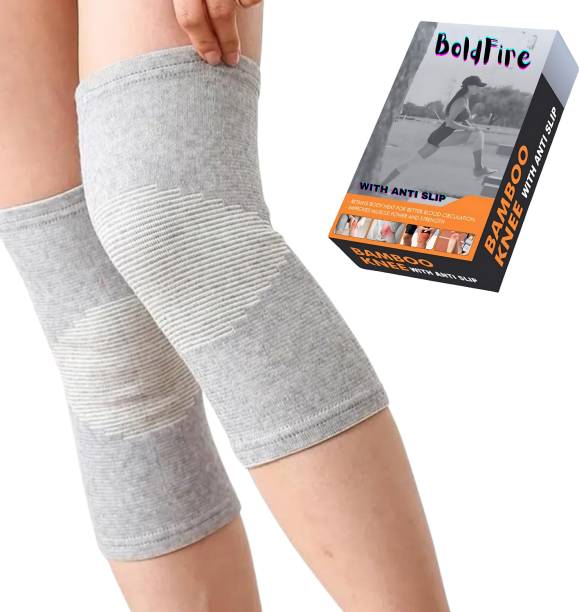 BoldFire Pain Relief Bamboo Knee Support Sleeves For Sports,Pain Relief,Exercise Knee Support