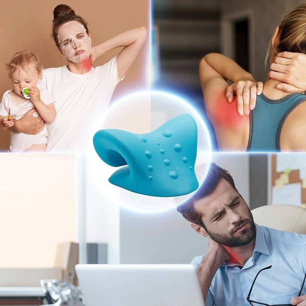 AW Enterprises Orthopedic Neck Relaxer Cervical Traction Pillow Neck Support Stretcher Neck Support