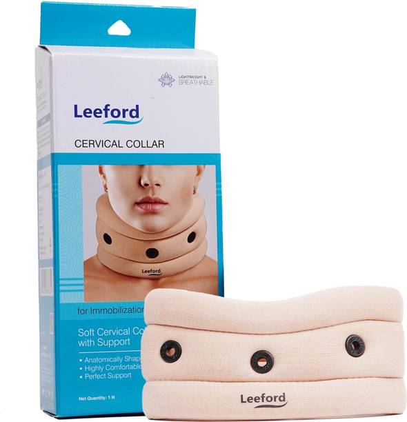 Leeford Cervical Collar with Soft Collar Support for Immobilization & Stabilized Neck Support