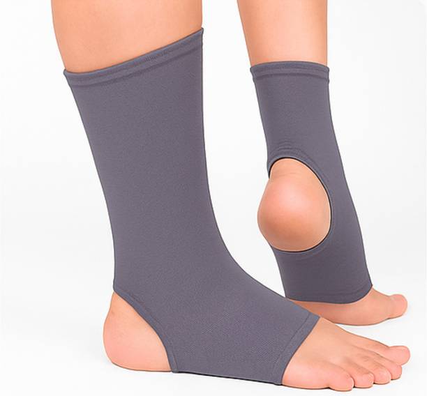 Fidelis Healthcare Anklet for Injury and Pain Ankle Support, Grey, Large Knee Support
